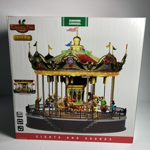 Lemax sunshine carousel 14325 - carousel,