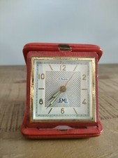 Ancien Réveil de voyage -SMI - 6 Rubis - Vintage