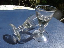 2 VERRES ANCIENS EPAIS XIXème