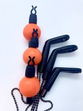 3x Orange Composite Détecteurs de Touche, Alarme de Chaîne, Pêche