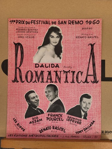 Partition dalida - partition, "