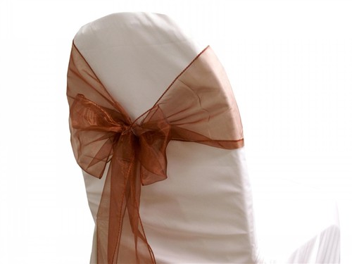 Chair bow organza sashes - chair,
