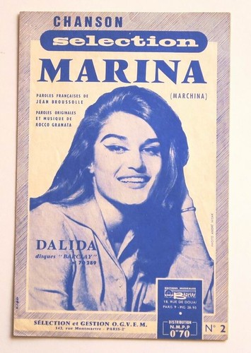 Partition vintage sheet - , music