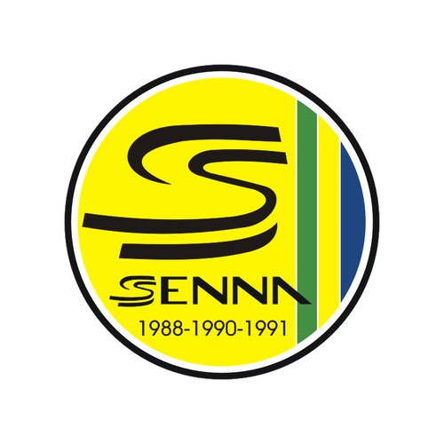 Sticker plastifié ayrton - sticker,