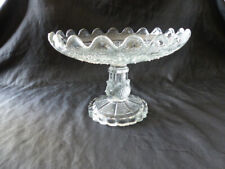 ANCIENNE COUPE COMPOTIER EN VERRE PRESSE MOULE