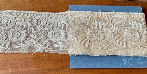 Dentelle ancienne tulle - ancienne, :tulle