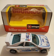 PEUGEOT 405 RAID VOITURE MINIATURE BBURAGO ECH 1/43 COLLECTION