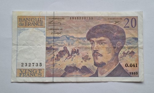 Billet banque 20 - banque, francs