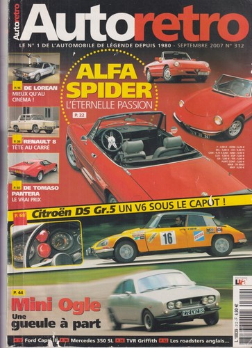 Auto retro 312 alfa spider - auto,