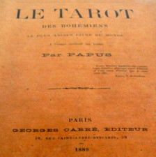 1889 EO PAPUS Le Tarot des Bohémiens - Dessins de Oswald Wirth planches gravures