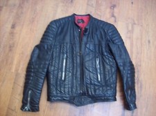 Blouson cuir moto - cuir,