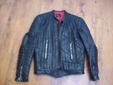 blouson cuir moto ancien SEGURA taille: 44 annèe 60-70
