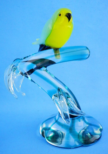 Sculpture perroquet sur