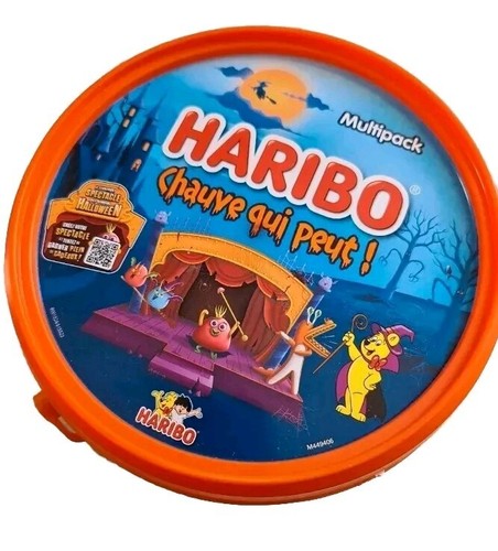 Saut vide boite orange haribo - orange,