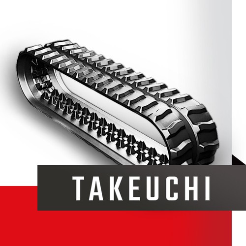 Chenilles caoutchouc takeuchi - caoutchouc,