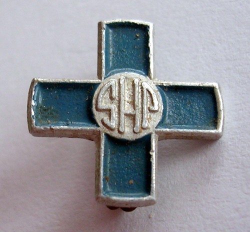 Ancien insigne religieux croix - insigne,