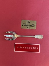 FOURCHETTE  SERVICE SALADE CHRISTOFLE CHINON  24 CM METAL ARGENTE TRÈS BEL ÉTAT