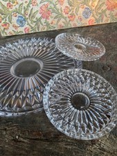 Ensemble dessous de plat + 2 dessous de bouteilles en verre vintage 1970, neuf.