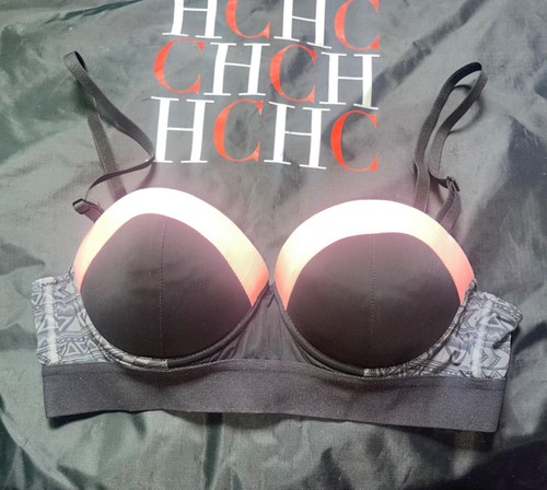 Undiz black grey pink bra - undiz, size