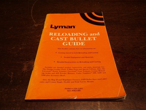 Lyman reloading and cast - reloading,