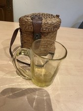 Ancienne Tasse Verre Curiste Vichy Ancien Panier Osier