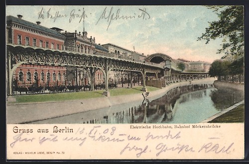 Carte postale berlin train - carte,