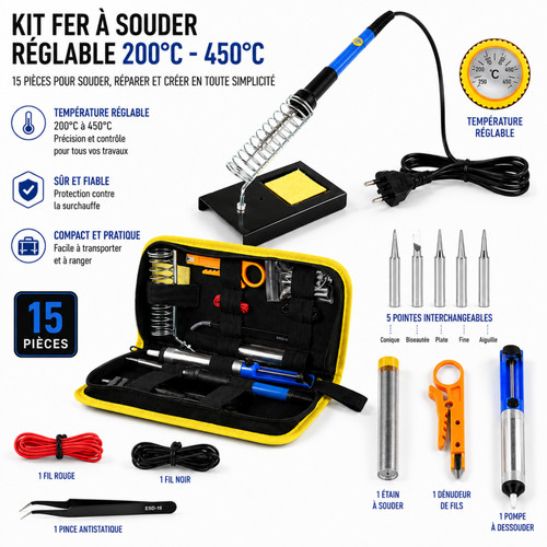 Kit fer souder réglable - souder,