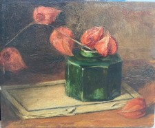 huile sur bois nature morte