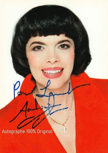 Mireille mathieu autographe - mireille,