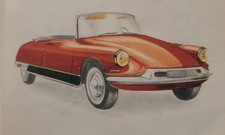 Vignette Citroen DS cabriolet décapotable cabriolet, chocolat Jacques