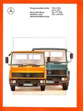 MERCEDES  TRUCKS / PROSPECTUS / GAMME 709 - 1524 / EN ALLEMAND / de 1991