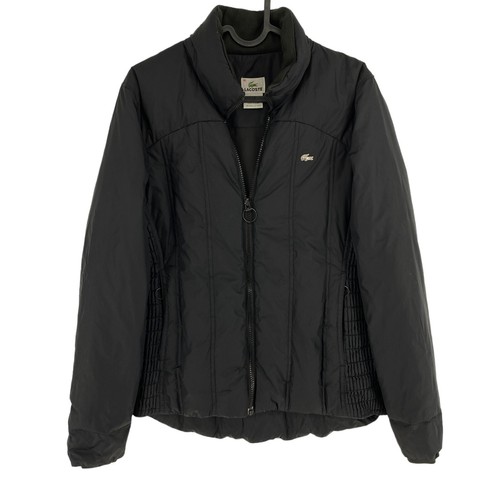 Manteau doudoune noir lacoste - manteau,