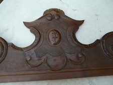 grand fronton bois sculpté -