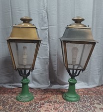 Paire de bornes d'éclairage extérieur vintage