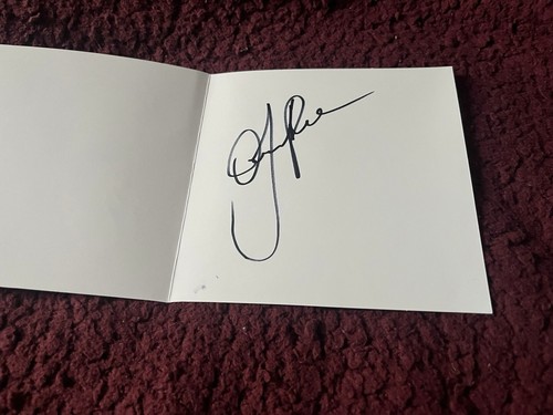 Carte dédicacée autograph - dédicacée,