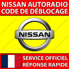 ✅NISSAN RADIO CODE DE DÉBLOCAGE QASHQAI MICRA JUKE NAVARA NOTE X-TRAIL CONNECT✅