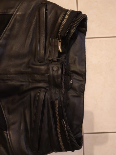 Pantalon cuir moto homme - pantalon,