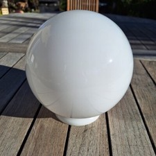 Globe blanc  Ø 15 cm, Verre