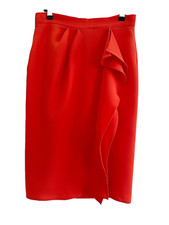 Max Mara Intrend Jupe en Polyester Rouge Taille 38