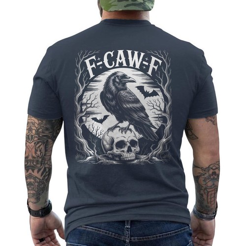 Black crow caw f funny - f,