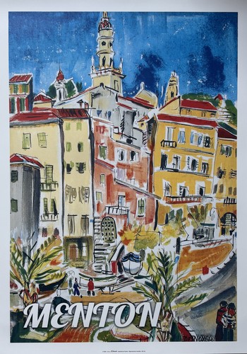 Menton affiche desnoyer - affiche,