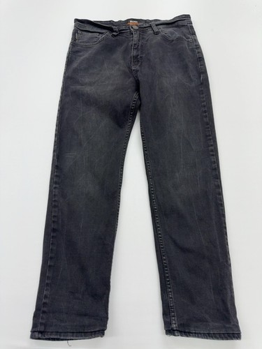 Jean droit stretch noir homme