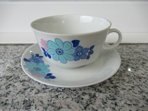 Tasse dejeuner sur soucoupe - tasse,