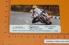 PHONE CARD MANX TELECOM 1989 TOURIST TROPHY ISLE OF MAN TT MOTO JOEY DUNLOP 1988