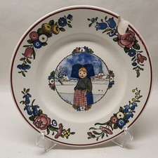 Assiette Sarregumines Hansi Annales Décors Petite Fille Alsacienne 