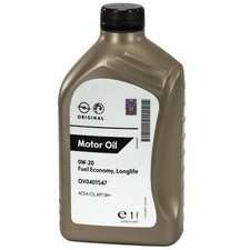 1 Litre Original Opel 0W20 FS Ll Huile OV0401547 Api Sn Plus 229.71 Acea C5