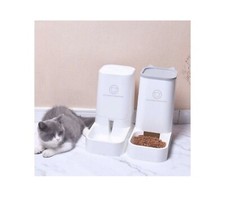 Pet Food & Water Feeder Set No