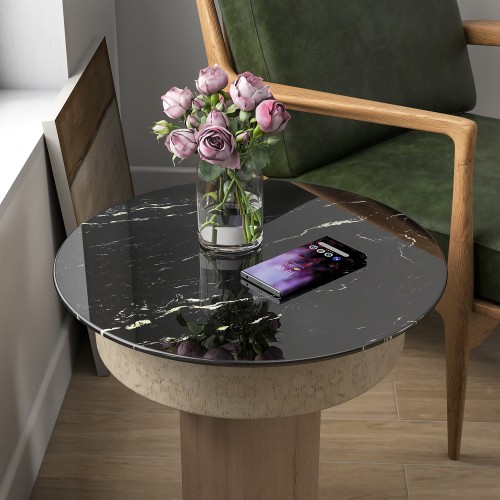 Round tempered glass - round,
