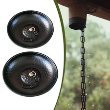 Bassin à chaîne de pluie en