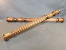 Lot 2 anciennes colonnes en bois buffet Henri 2 décoration d'armoire vintage